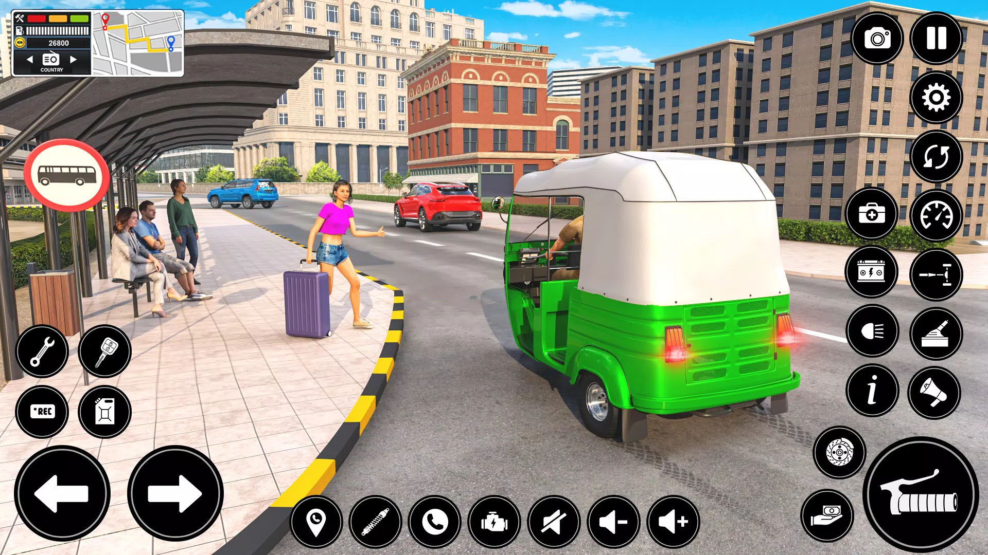 Auto Tuk Tuk Rickshaw Game スクリーンショット 1