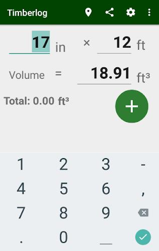 Schermata Timberlog - Timber calculator 2