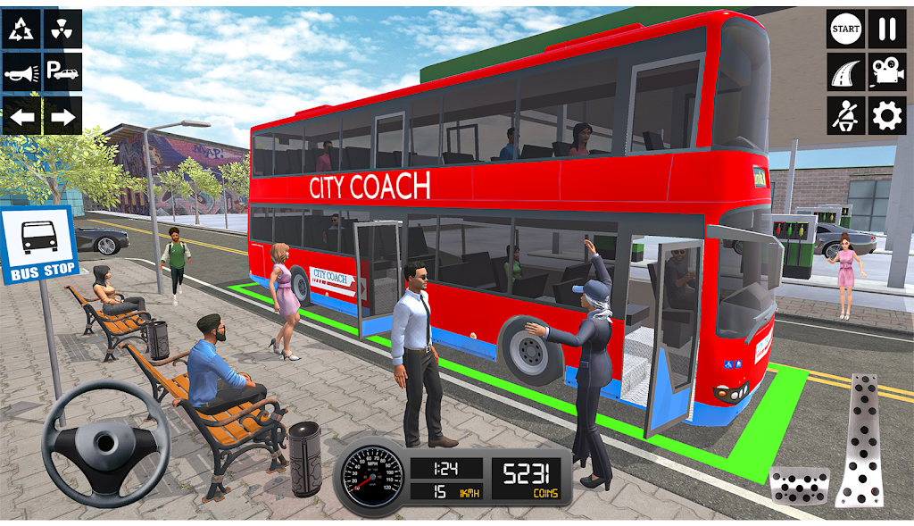 Driving Simulator 3d Bus Games Schermafbeelding 4