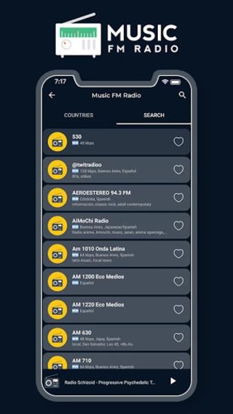 World FM Radio FM Music Player Скриншот 2