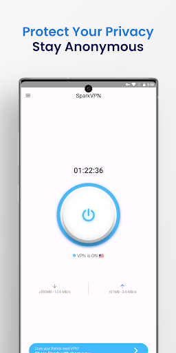 Spark VPN : Fast Secure VPN Ảnh chụp màn hình 3