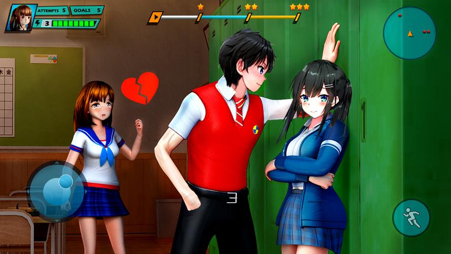 School Love Life: Anime Games Captura de pantalla 4