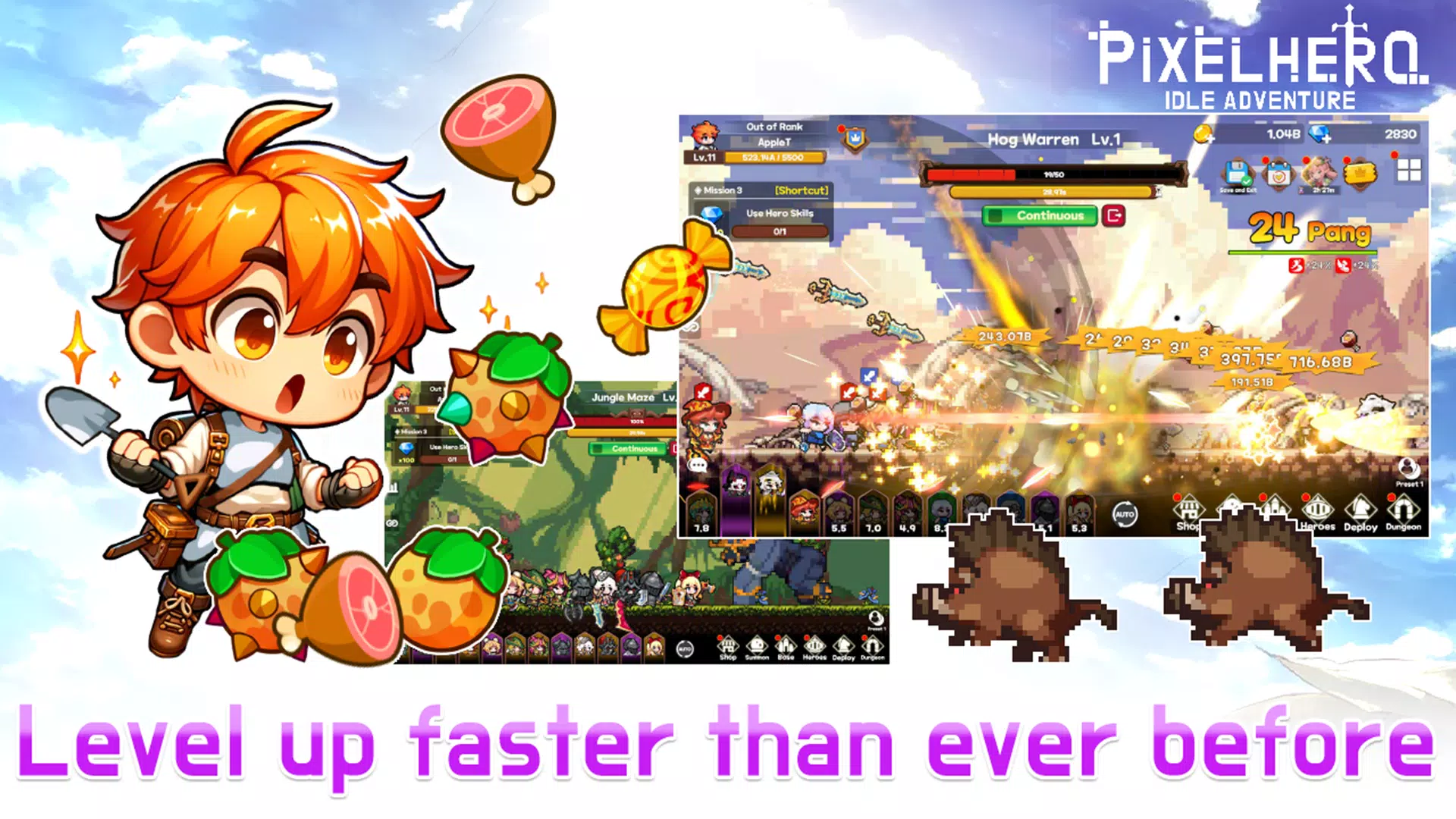 Pixel Heroes Idle Captura de pantalla 3
