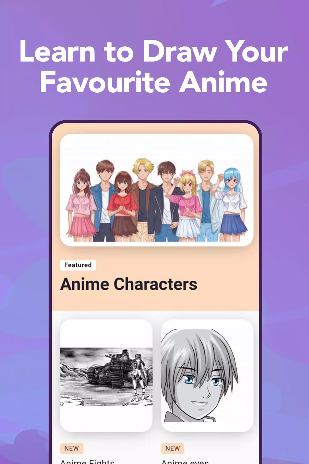 Learn to Draw Anime by Steps スクリーンショット 1