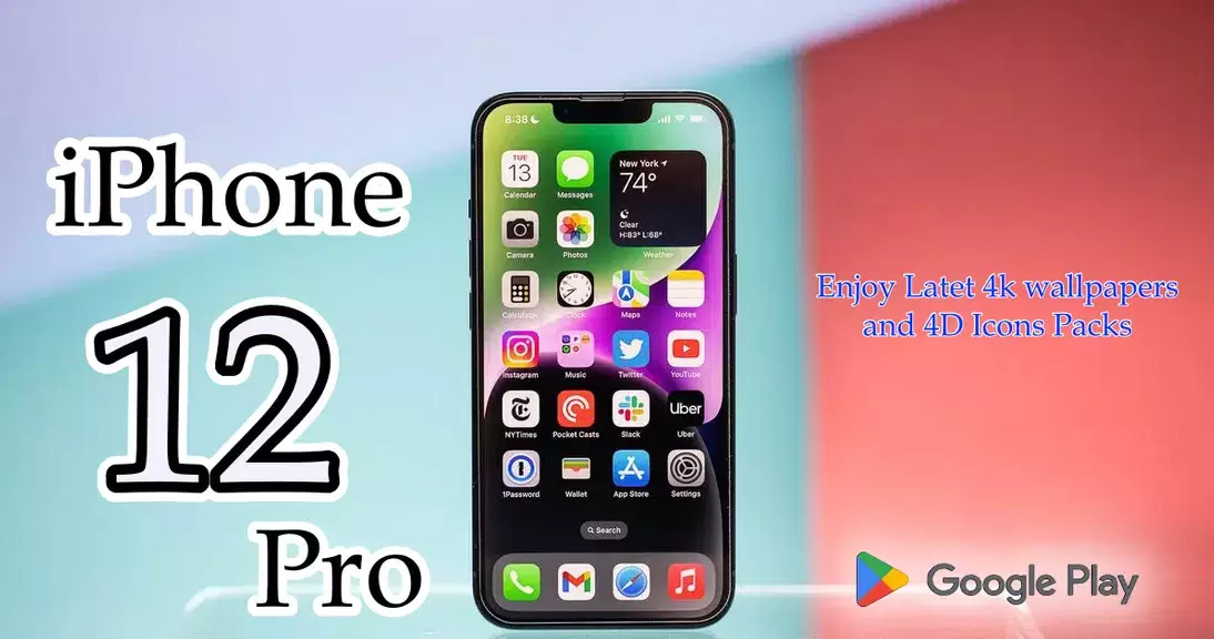 iPhone 12 Pro Launcher Themes 스크린샷 3