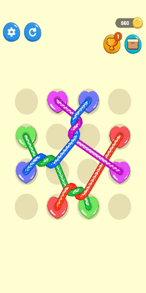 Tangled Line 3D: Knot Twisted スクリーンショット 1