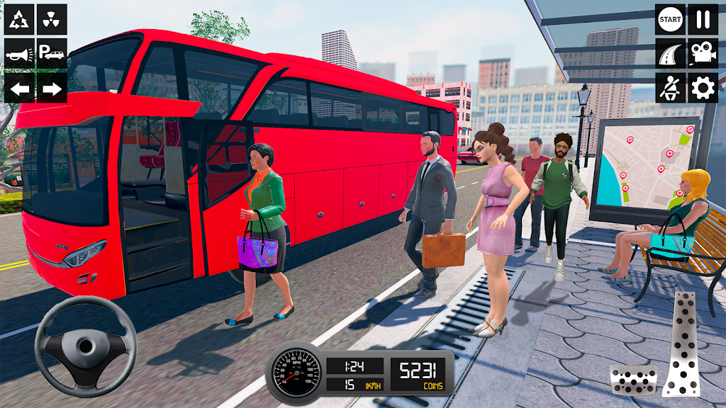 Driving Simulator 3d Bus Games Schermafbeelding 3