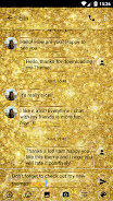 SMS Messages GlitterGold Glass Captura de tela 2