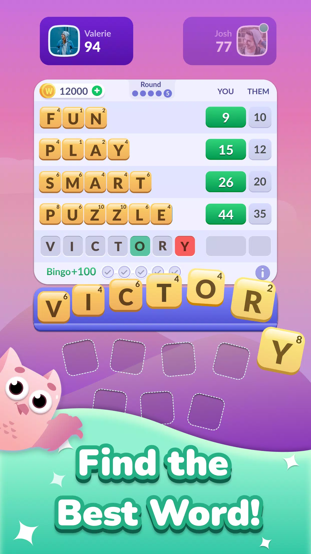 Word Roll - Word Bingo Captura de pantalla 2