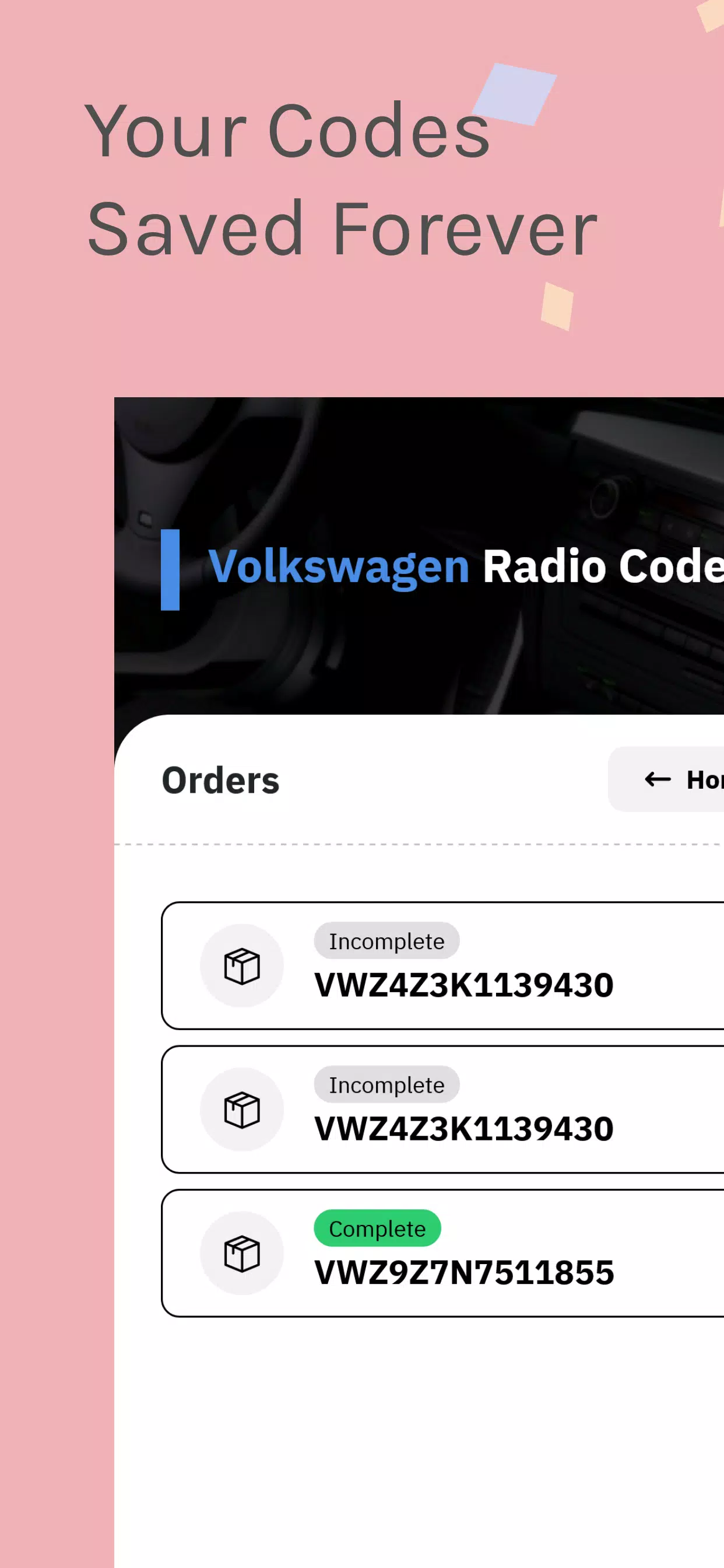 VW Radio Code Generator Capture d'écran 4
