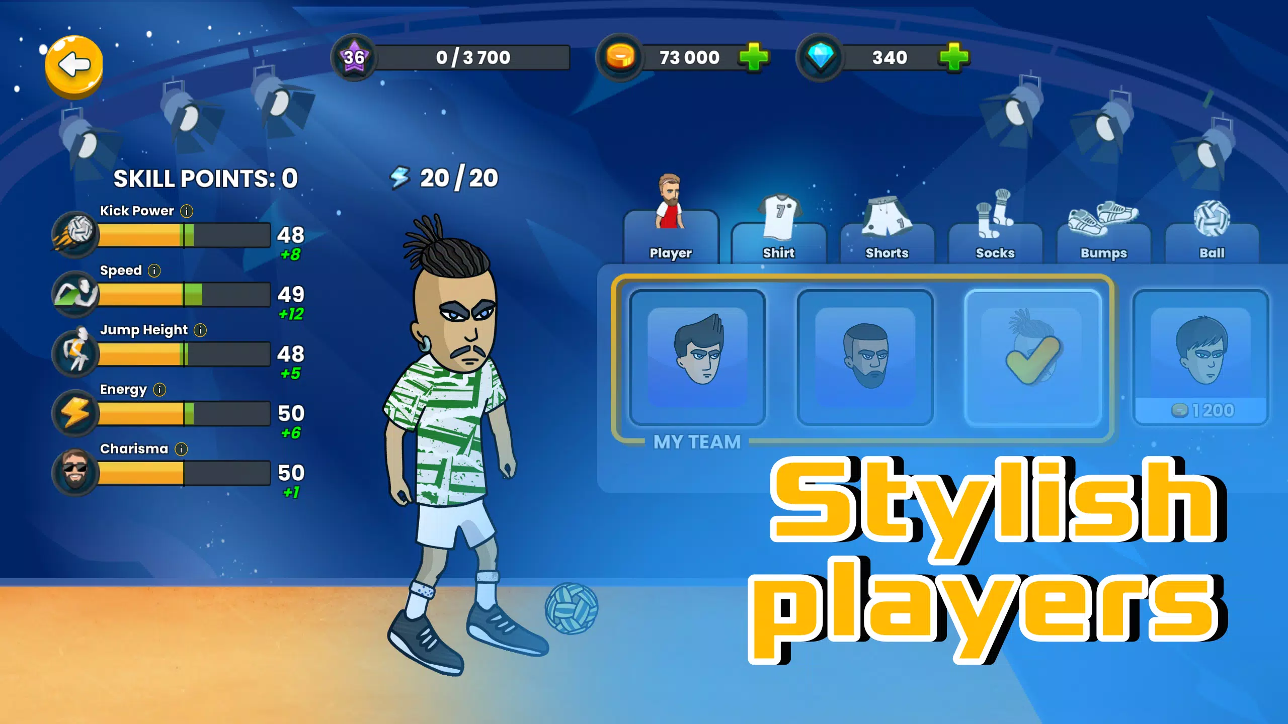 Soccer Spike - Kick Volleyball Screenshot 2