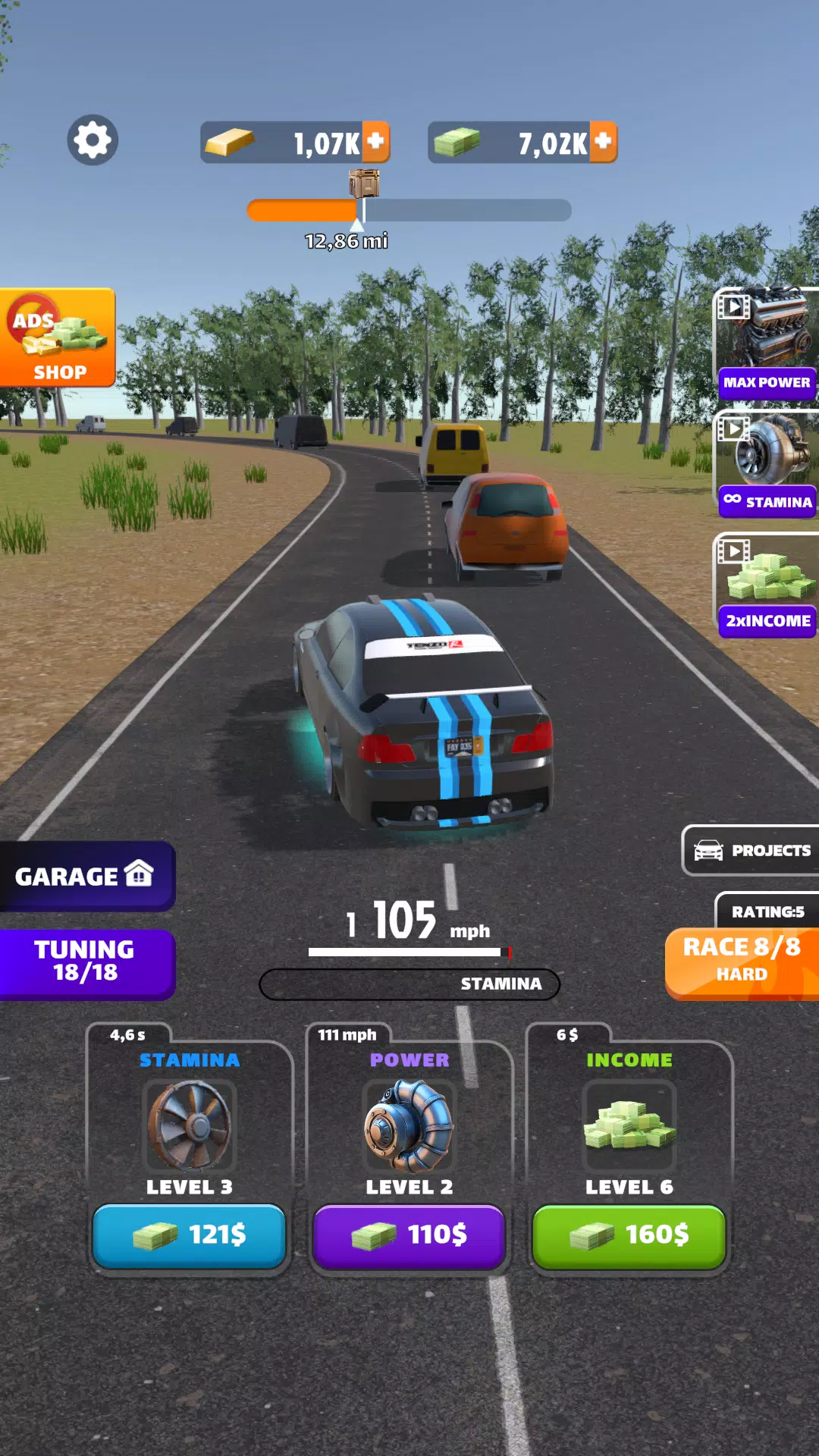 Racing Highway: Car Idle Ảnh chụp màn hình 3