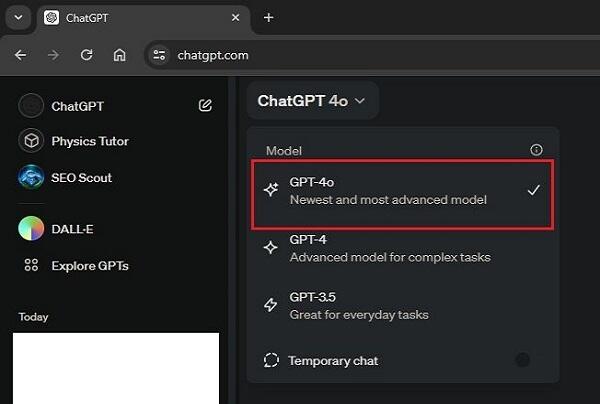 ChatGPT 4o স্ক্রিনশট 1