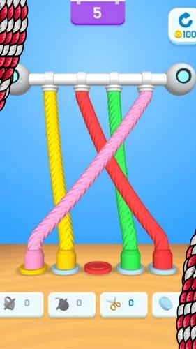 Twisted Tangle Knot 3D Game स्क्रीनशॉट 1