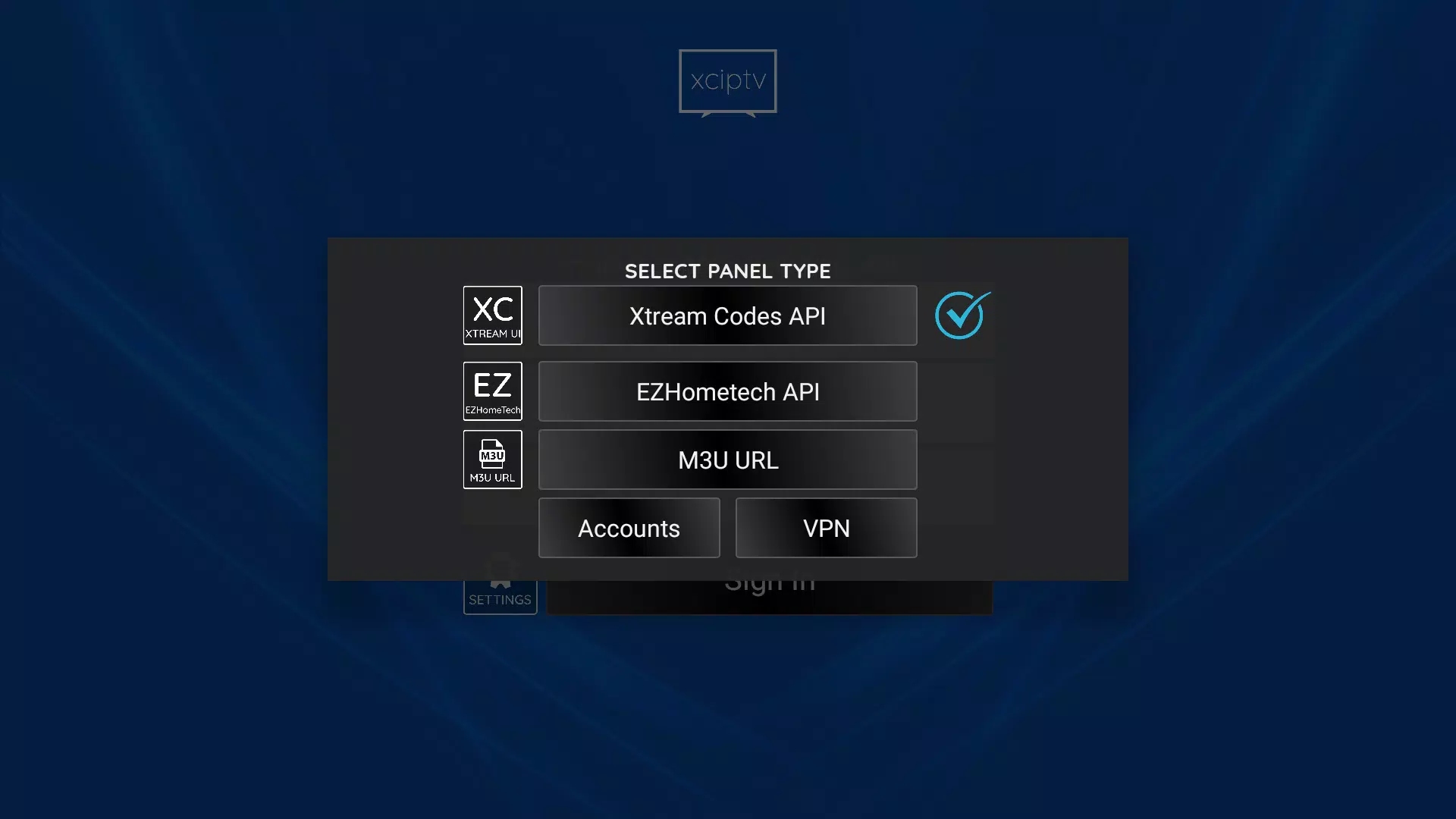 XCIPTV PLAYER Zrzut ekranu 4