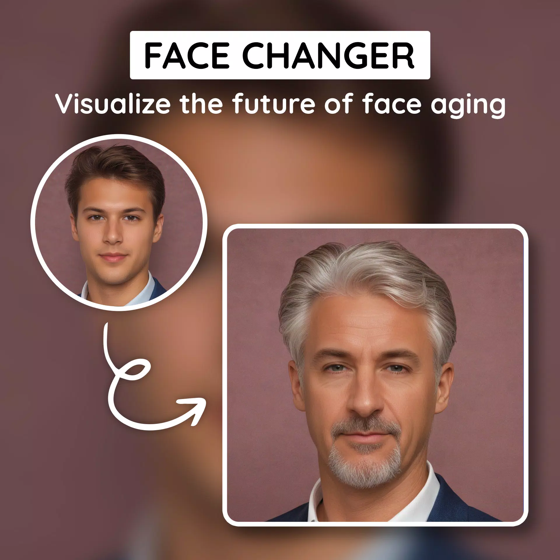 Future Self Face Aging Changer Captura de tela 1