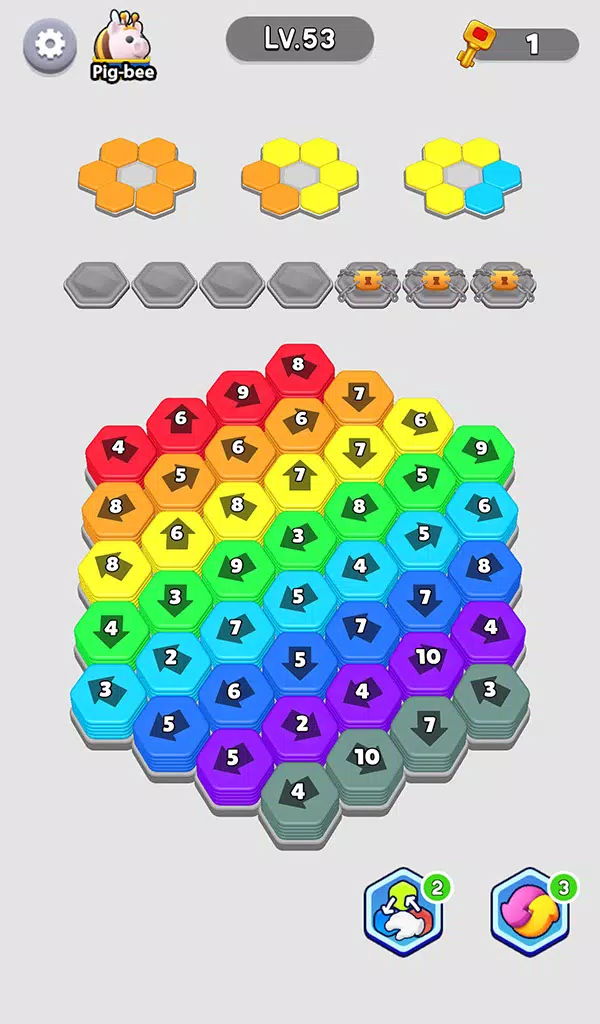 Bee Out - Hexa Away Puzzle ภาพหน้าจอ 1