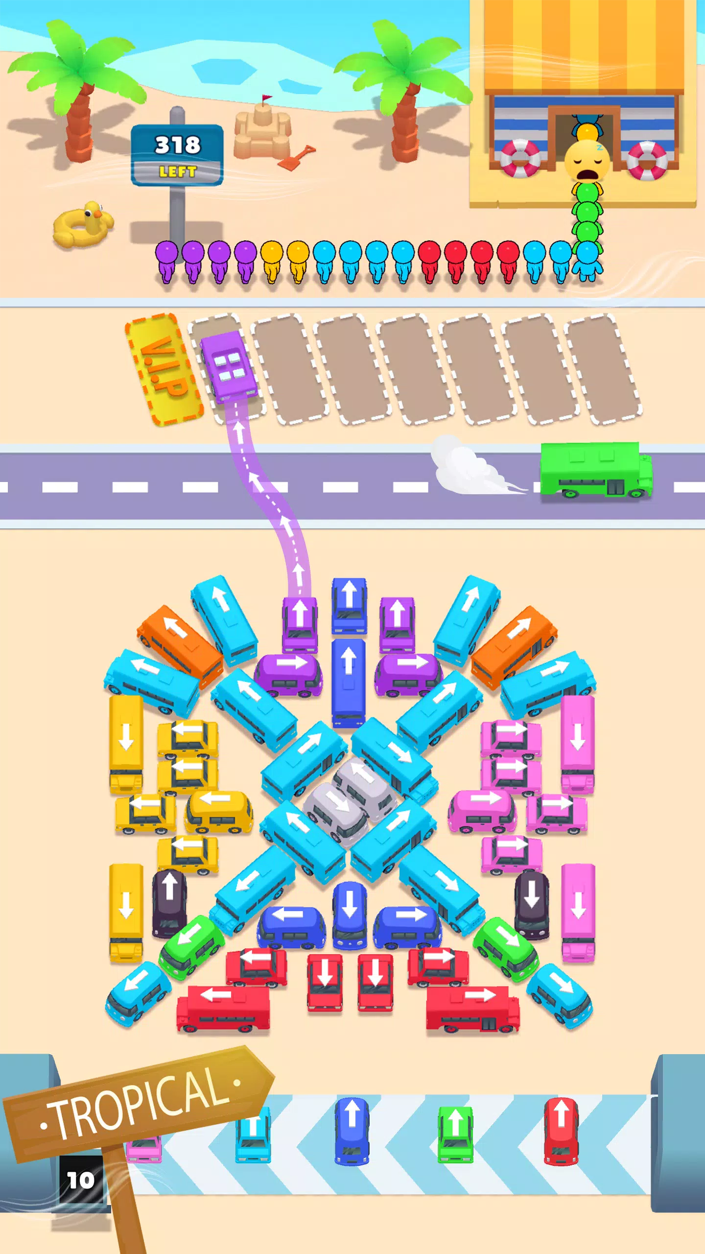 Bus Match Puzzle: Bus Shuffle ภาพหน้าจอ 4