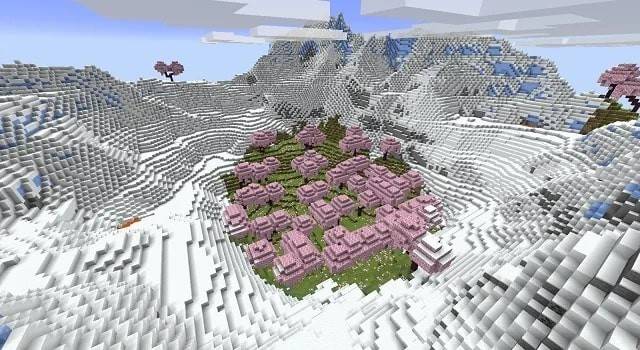 Minecraft ဆီးနှင်း biome မျိုးစေ့