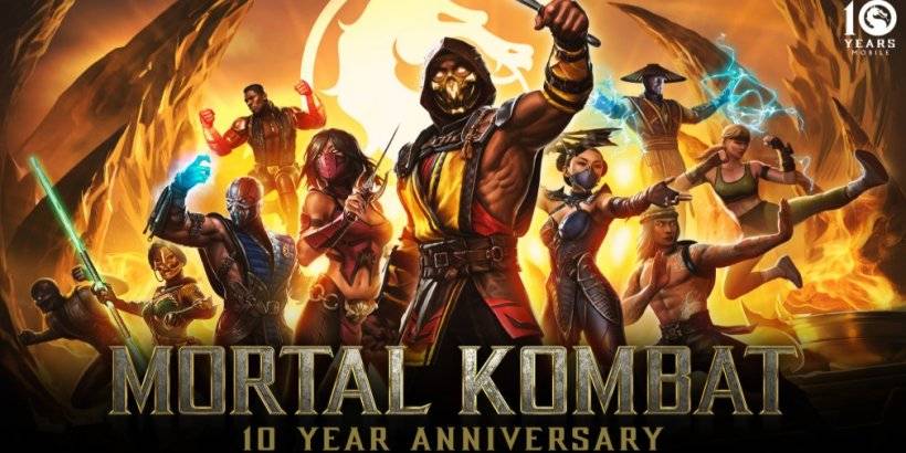 MK1 Geras, Klassic Skarlet Melden Sie sich zum 10 -jährigen Jubiläum Mortal Kombat Mobile