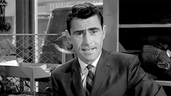 Rod Serling moderiert The Twilight Zone