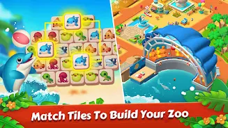 Zoo Tile - Match Puzzle Game Tangkapan skrin 3