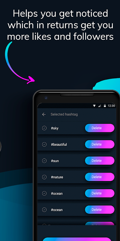 Likes With Tags - Hashtag Generator for Instagram Captura de pantalla 3