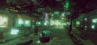 VR Cyberpunk City 스크린샷 2