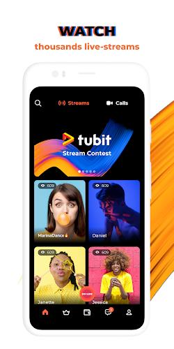 Tubit: Live Stream Video Chat স্ক্রিনশট 1