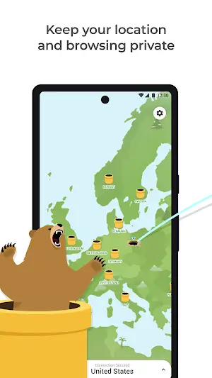 TunnelBear VPN Tangkapan skrin 1