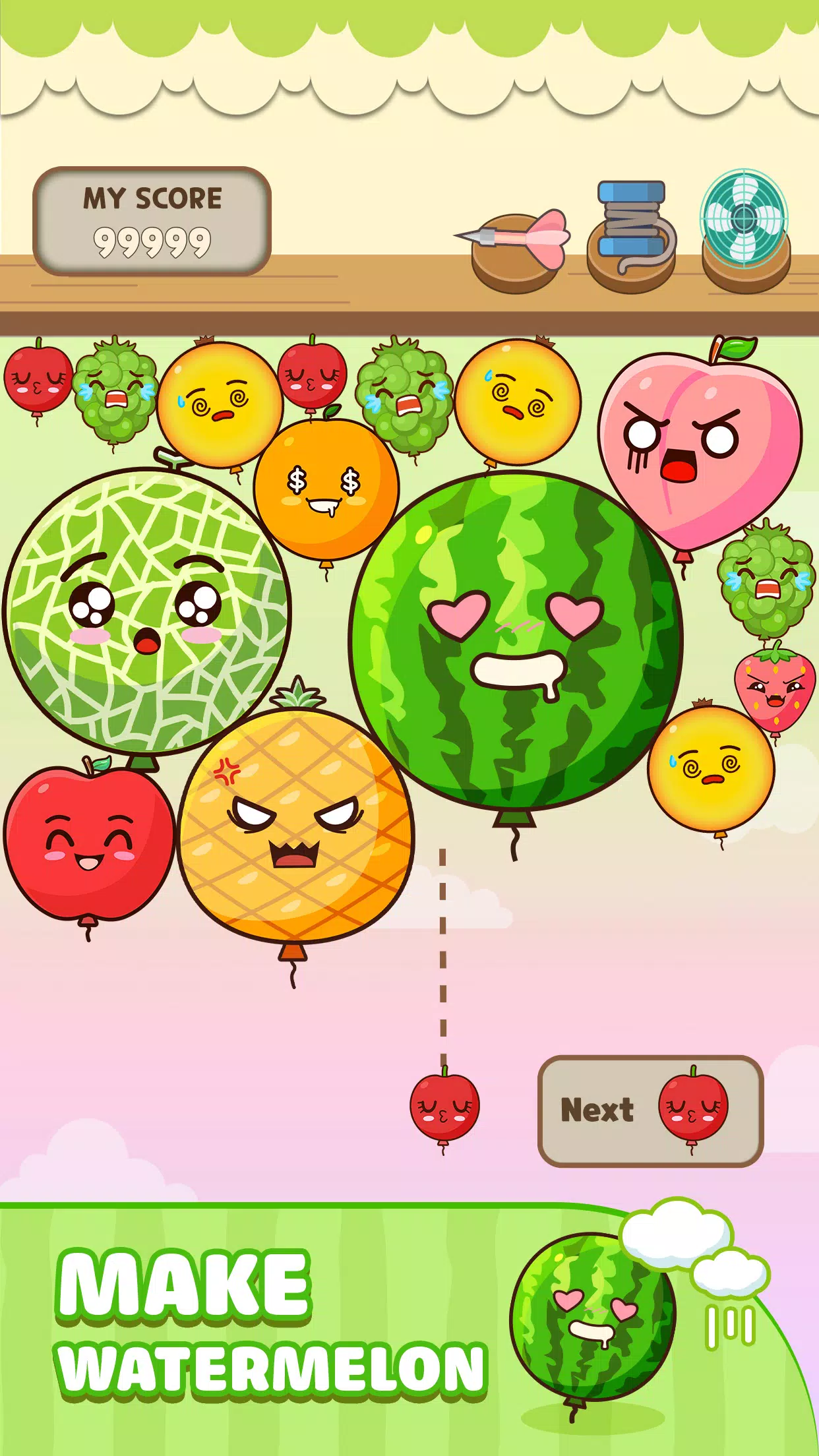 Melon Balloon: Fruit Merge應用截圖第3張