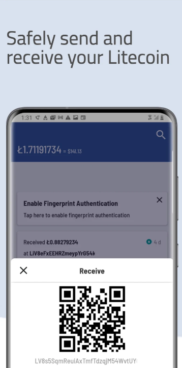 Litewallet Screenshot 1