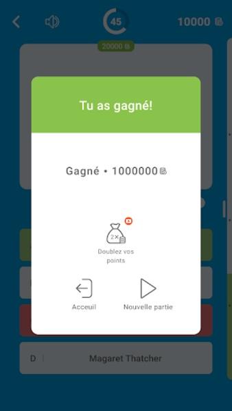 Millions Quiz - Français 스크린샷 2