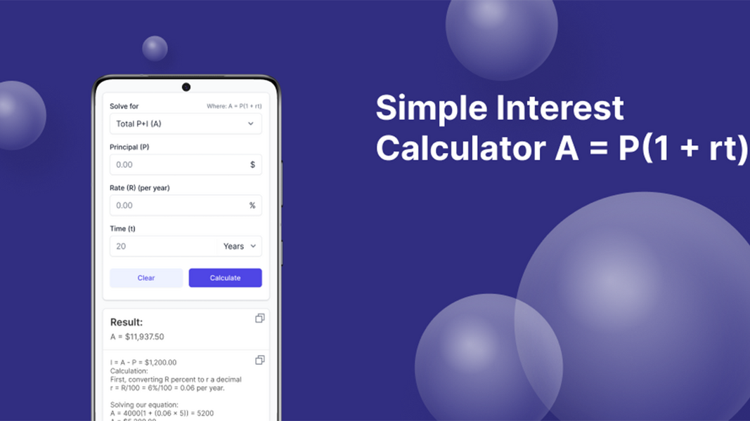 Simple Interest Calculator Zrzut ekranu 3