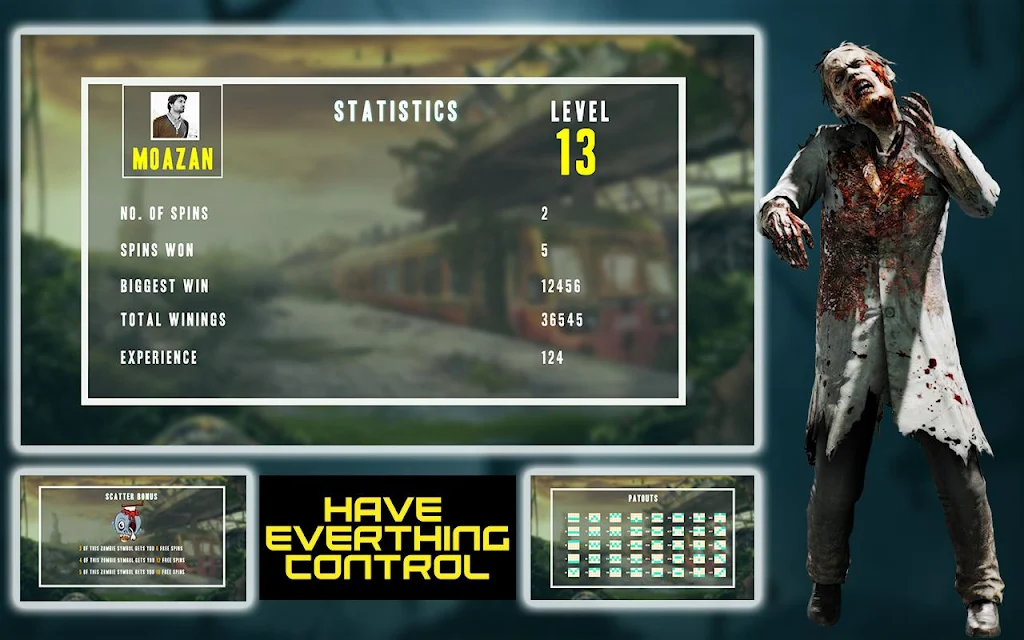 Casino Walking Zombie Slots Machine應用截圖第3張