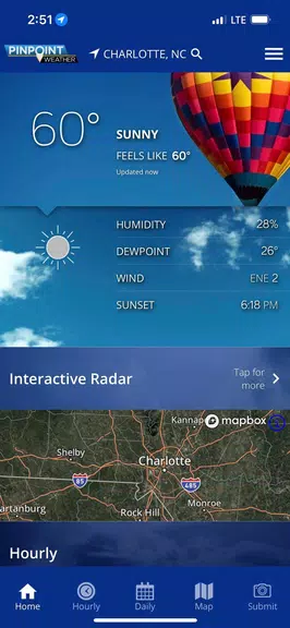 QC News Pinpoint Weather Zrzut ekranu 1