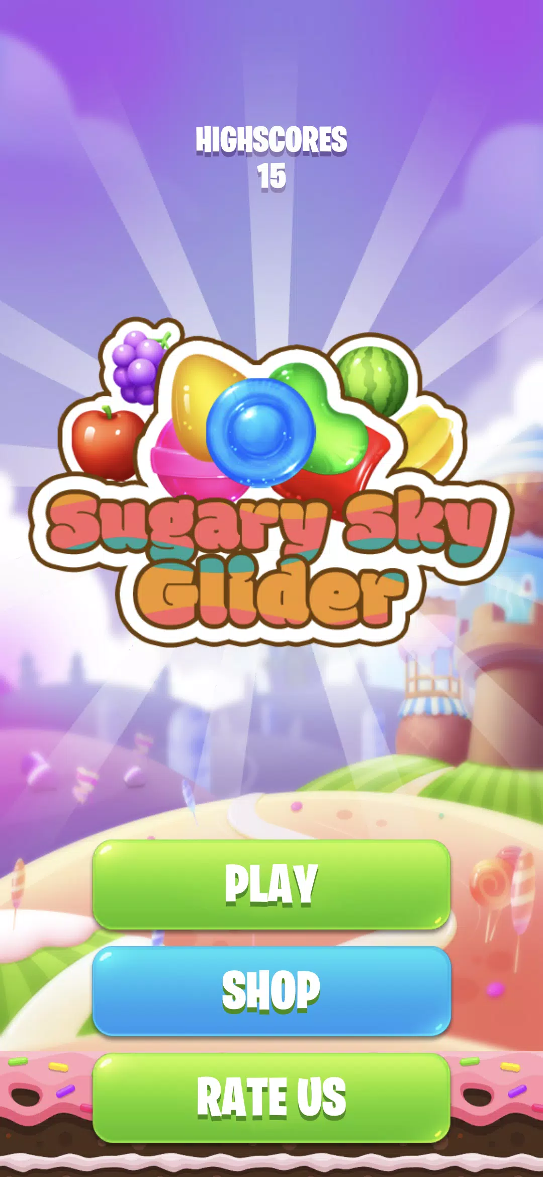 Sugary Sky Glider Zrzut ekranu 1