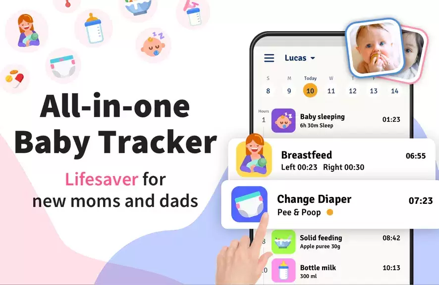 Baby Tracker - Breastfeeding ภาพหน้าจอ 1