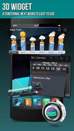 Next Launcher 3D Shell ဖန်သားပြင်ဓာတ်ပုံ 4