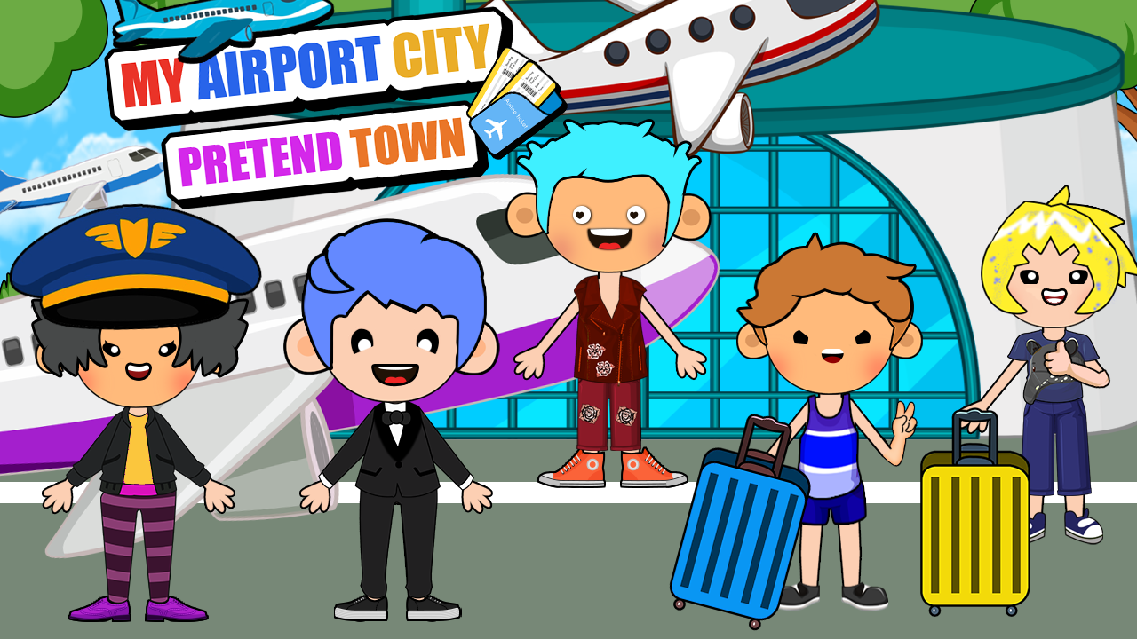 My Airport City : Pretend Town Captura de tela 1