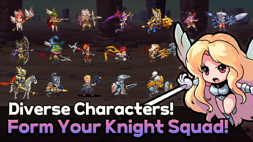 Rush! Knights : Idle RPG スクリーンショット 4