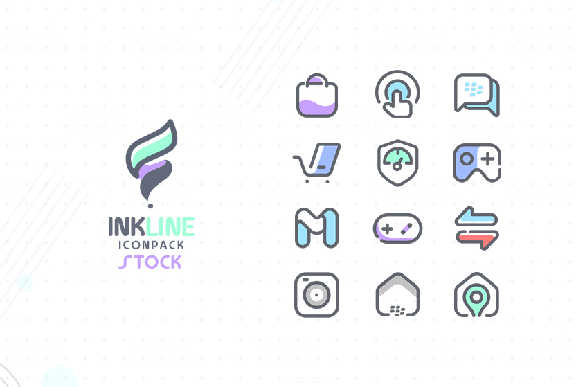 InkLine Icon Pack Mod 스크린샷 4