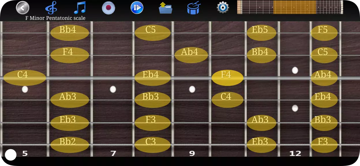 Guitar Scales & Chords Schermafbeelding 2