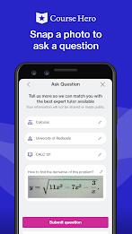 Course Hero: AI Homework Help Ảnh chụp màn hình 1