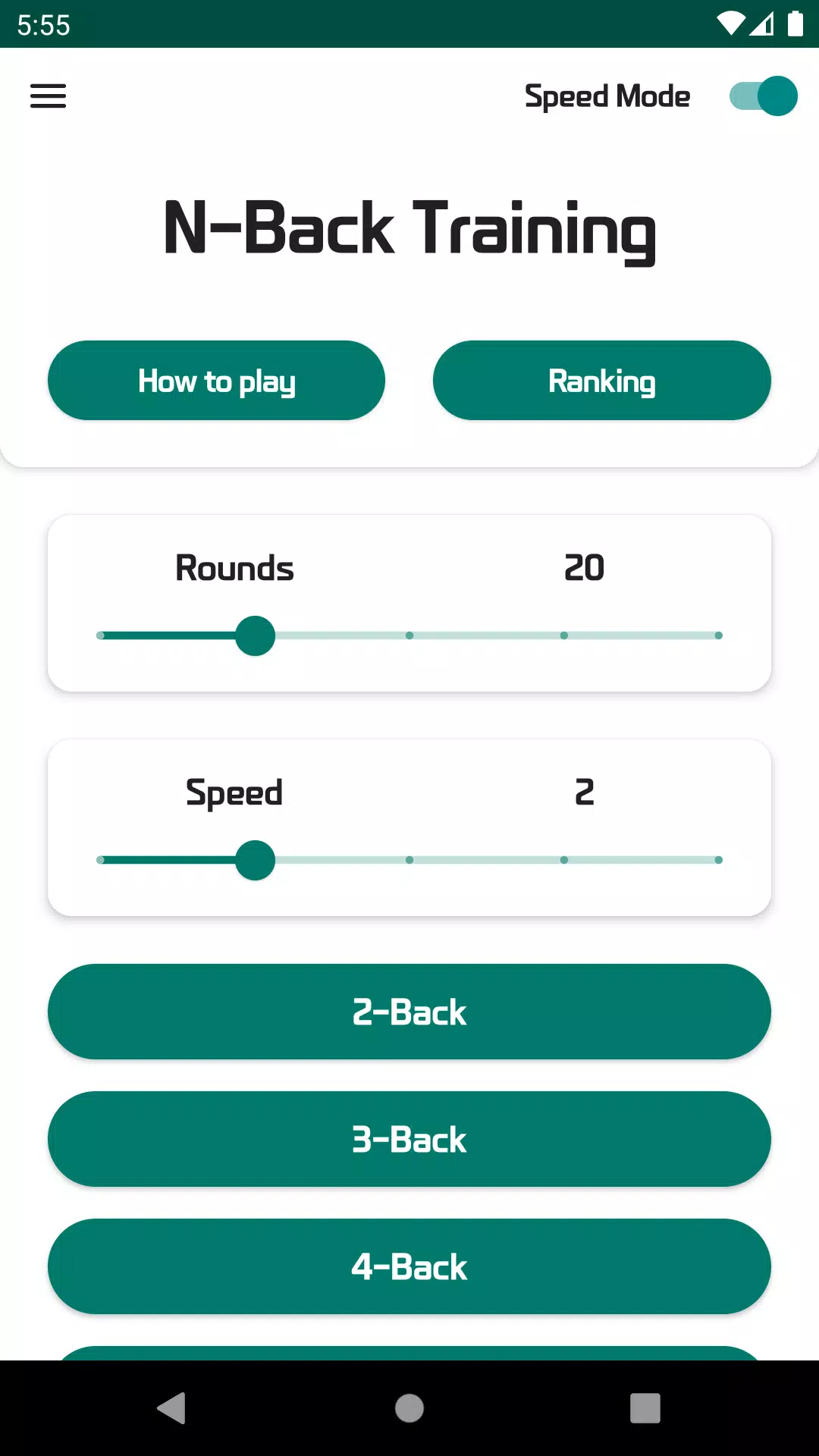 N-Back - Brain Training ภาพหน้าจอ 2