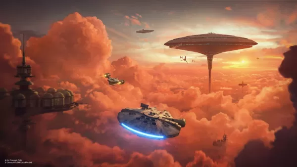 The Mandalorian and Grogu Mission Concept Art for Millennium Falcon: Smugglers Run
