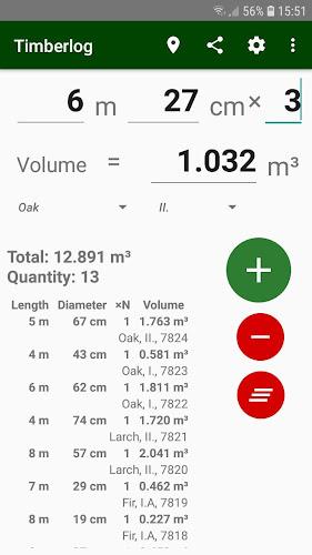 Schermata Timberlog - Timber calculator 4