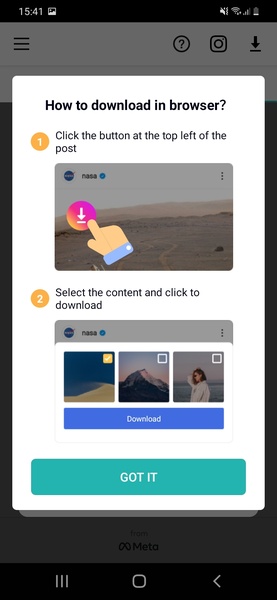 Video Downloader for Instagram स्क्रीनशॉट 4