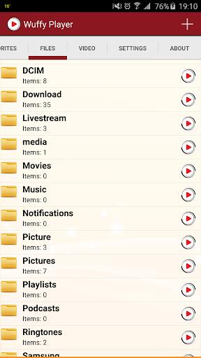 Wuffy Media Player Captura de pantalla 1