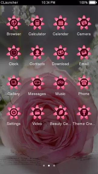Pretty Pink Rose Theme應用截圖第2張